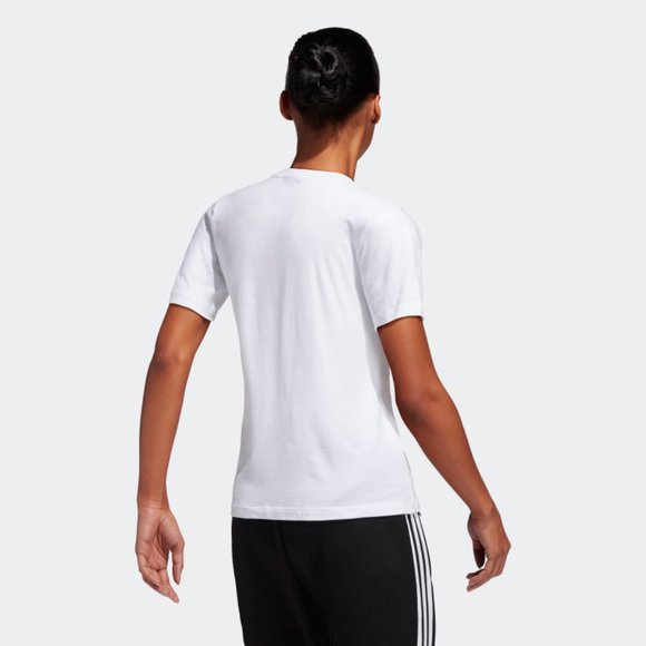 adidas Women's Trefoil Tee - Ice Yellow - Picture 4 of 8